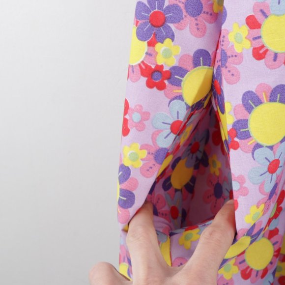 NOS Vintage 70s Floral Print MuuMuu Dress Large - Picture 6 of 11